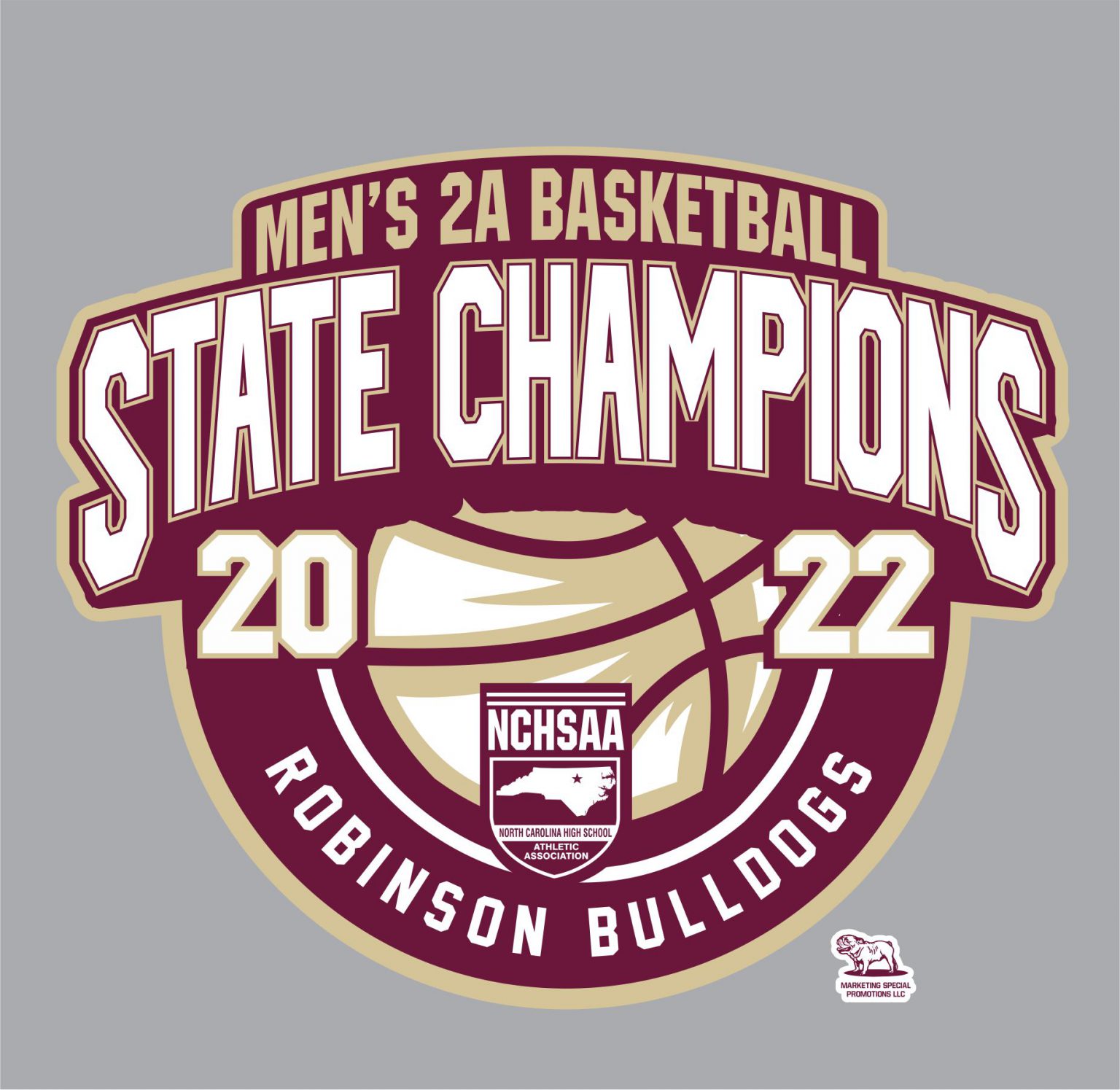 NCHSAA Men's 3A Basketball Champions Short Sleeve Marketing